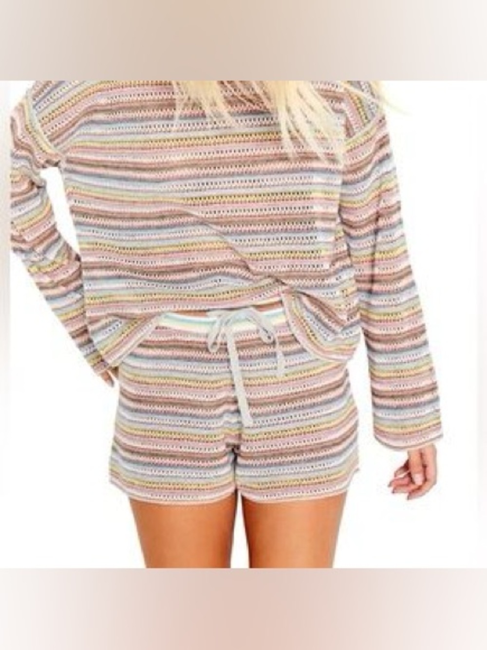 Lisa Todd Pastel Multi-Stripe Knit Set